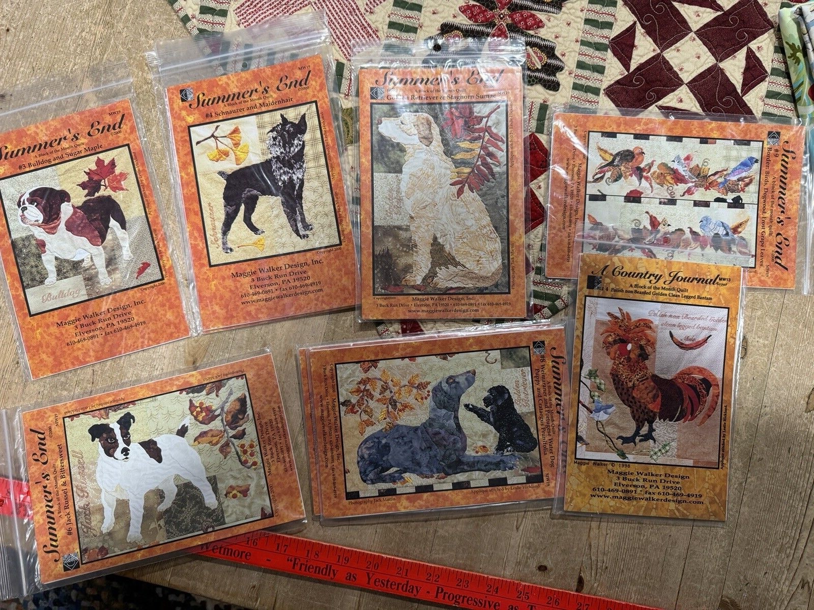 MAGGIE WALKER "SUMMER'S END" , "A COUNTRY JOURNAL"  PATTERNS YOU CHOOSE