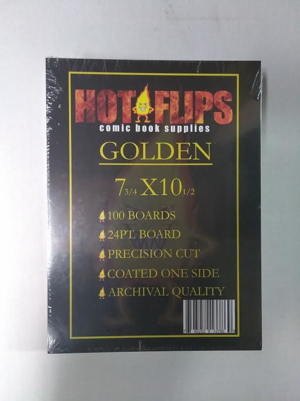 1 pack of a 100 Golden Comic Book Backing Boards Free Shipping