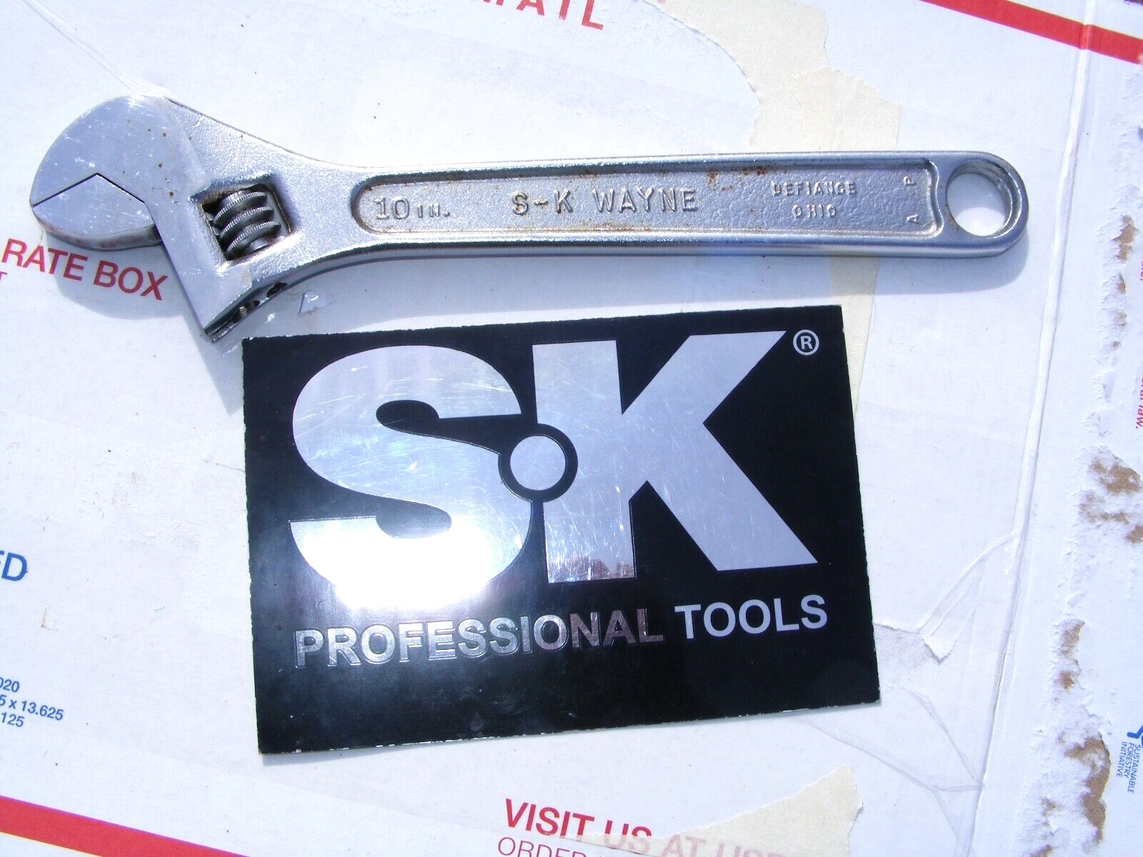 S K Wayne 10” Adjustable Wrench defiance,Ohio