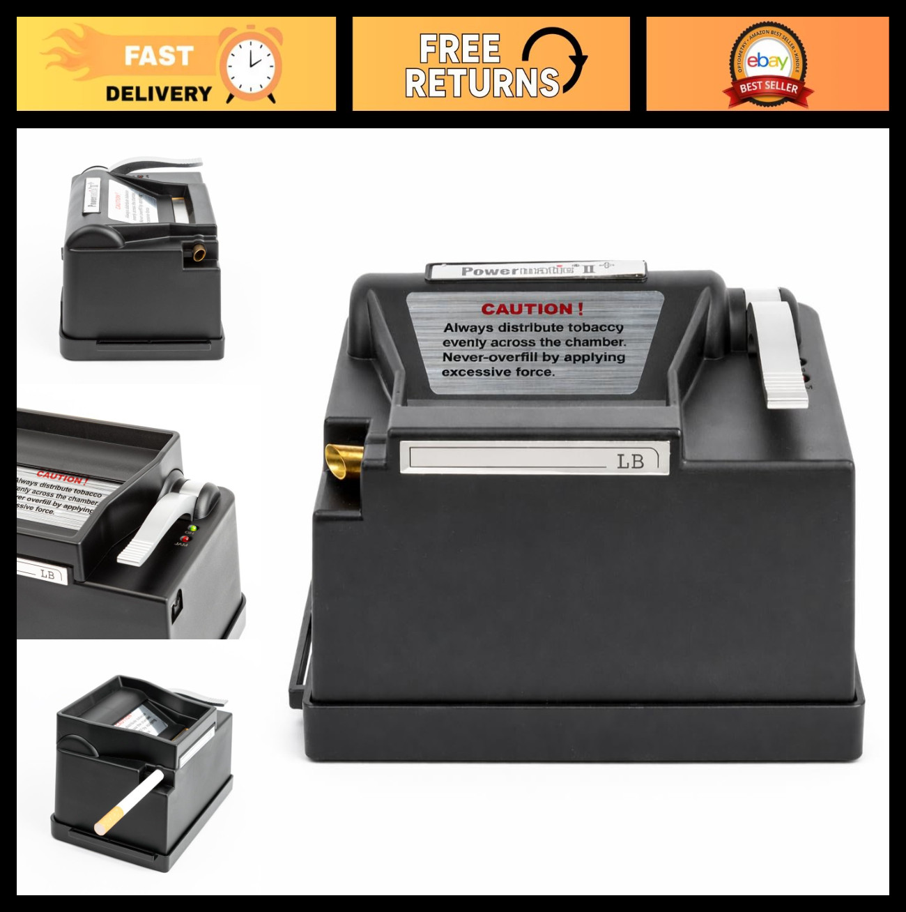 Electric Cigarette Injector Machine - Automatic Rolling, Easy to Use, Fast & Eff