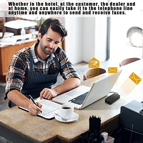 External USB 56K Modem, Plug & Play Dial-Up for Fax, Win 7/8/10/11 | Plug &