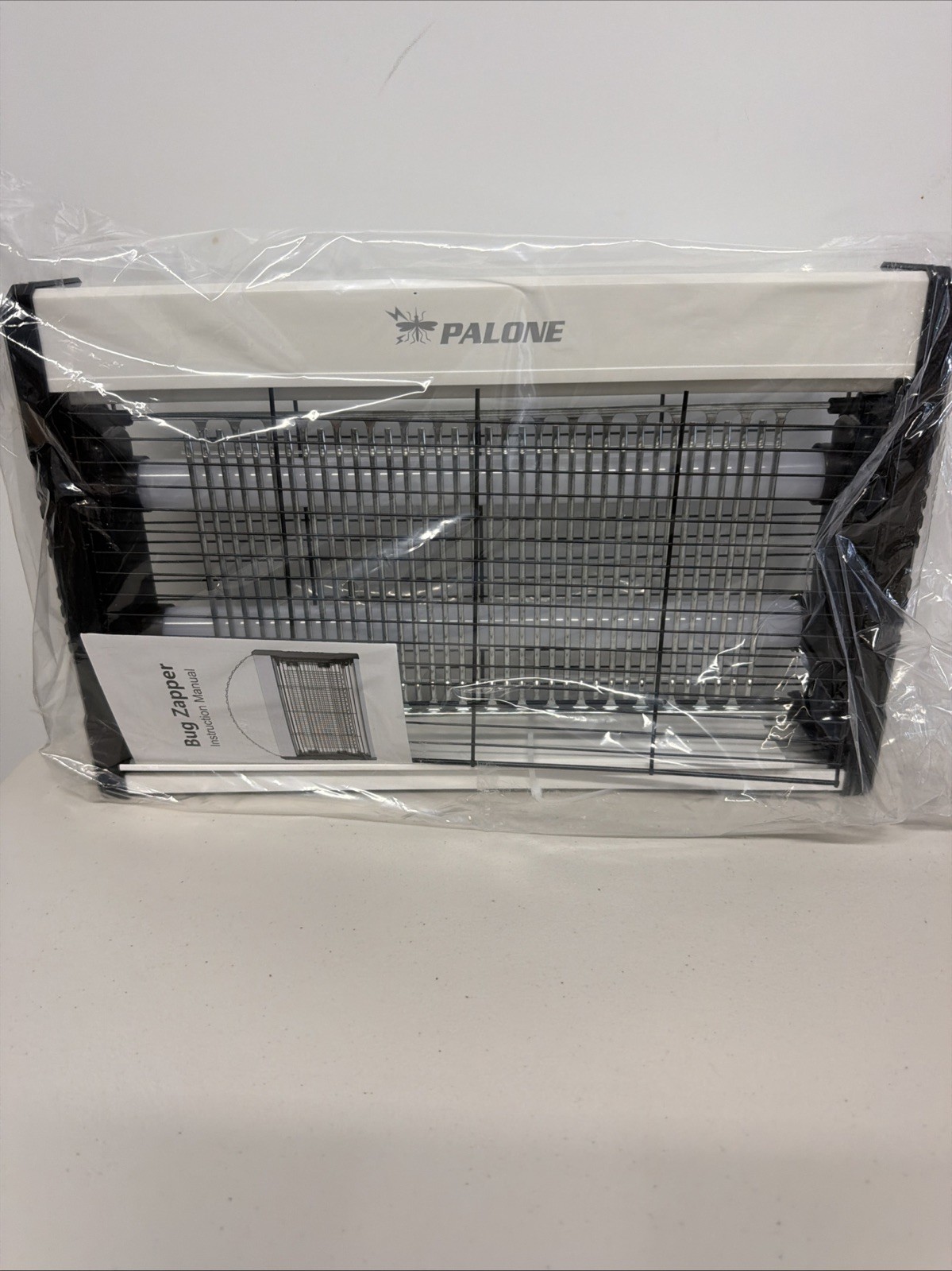 PALONE Solar Powered Non-Chemical Mosquito Bug Zapper Lamp, Black/Silver