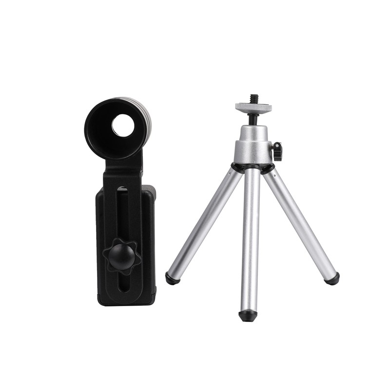 Adjustable Tripod & Connection Clip Kit for Mobile Phone Monoculars Telescope