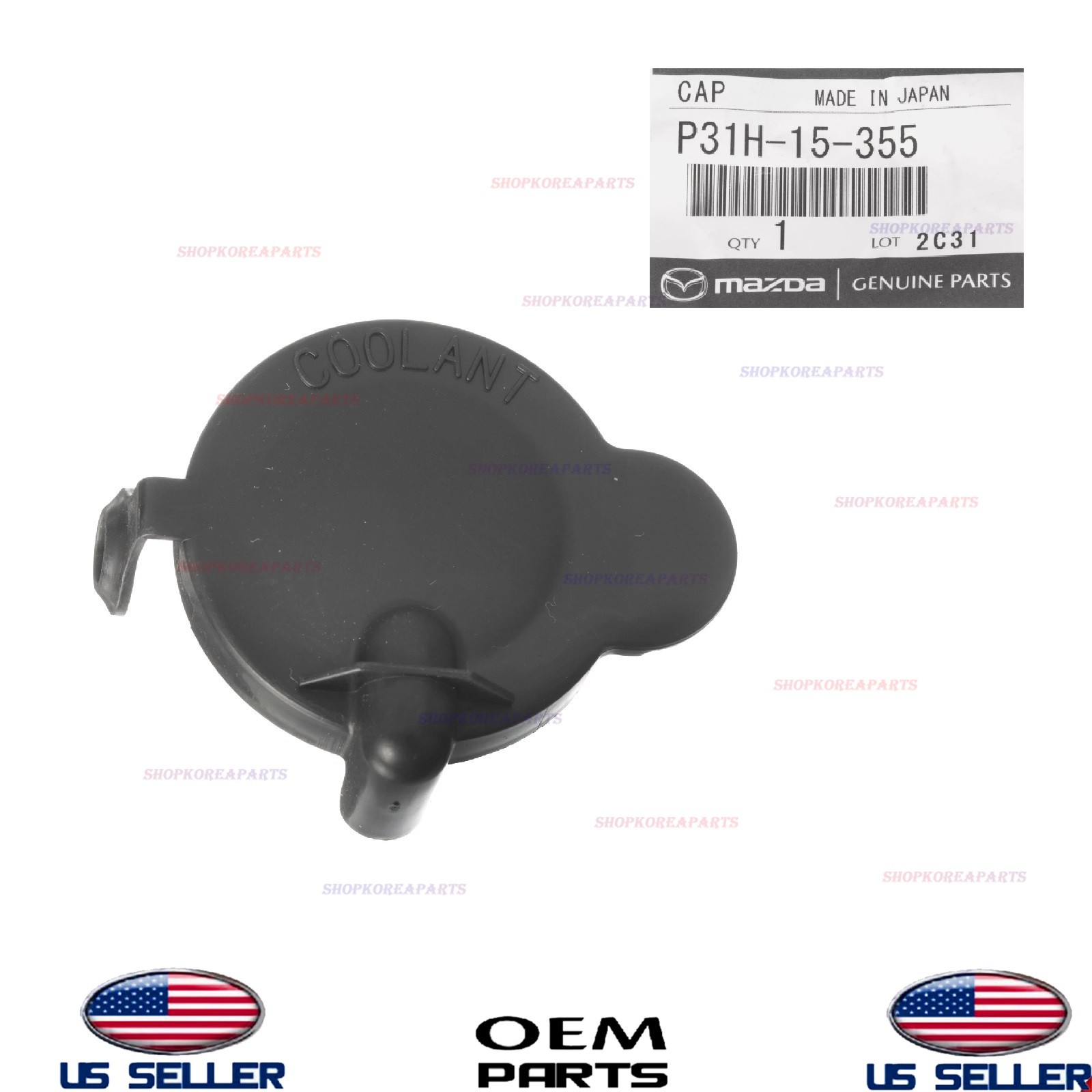 GENUINE OEM Expansion Tank Cap 2016-2021 Mazda CX-3 P31H-15-355
