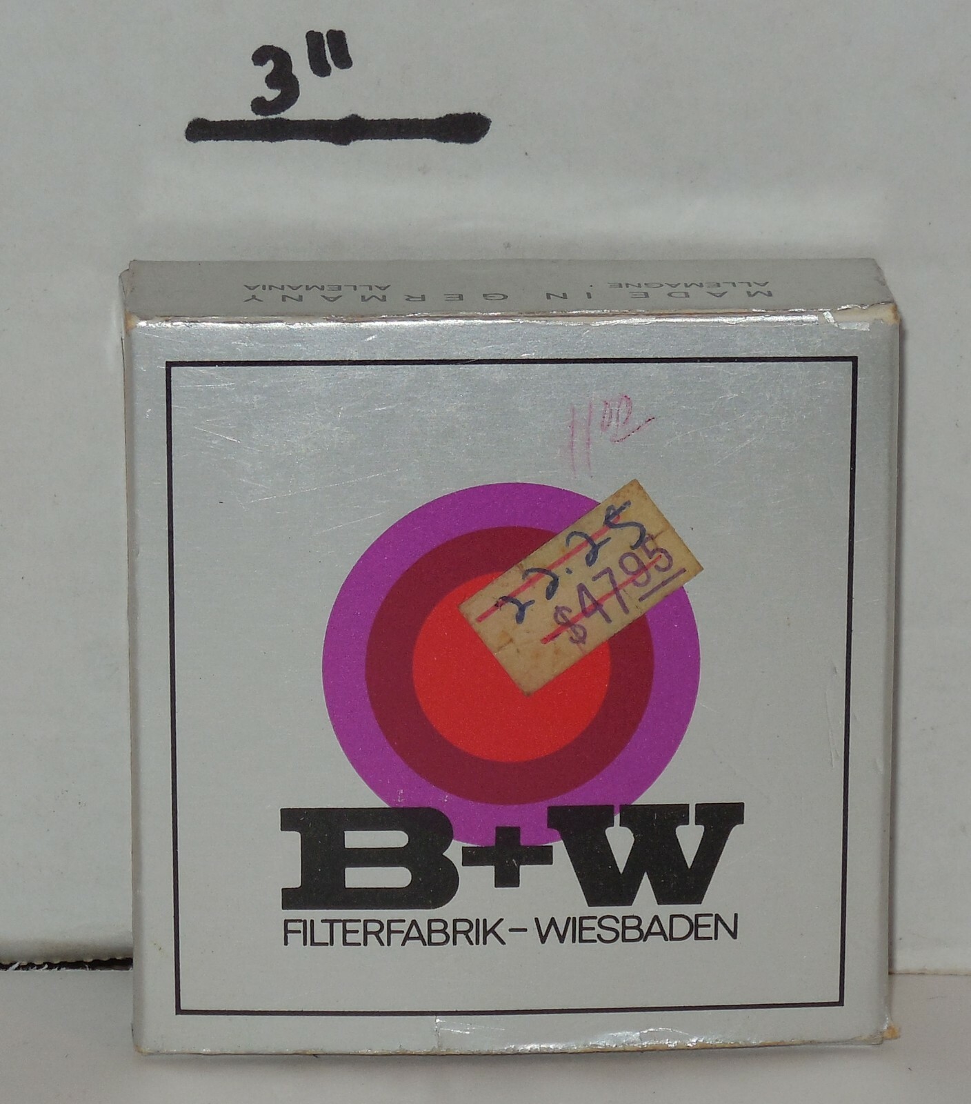 Vintage B+W 49ES Top-Pol with Box