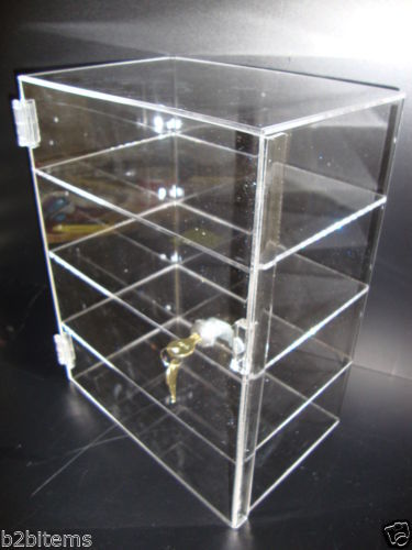 DS-Acrylic Countertop Display Case 12" x 8" x 16" Locking Security Showcase