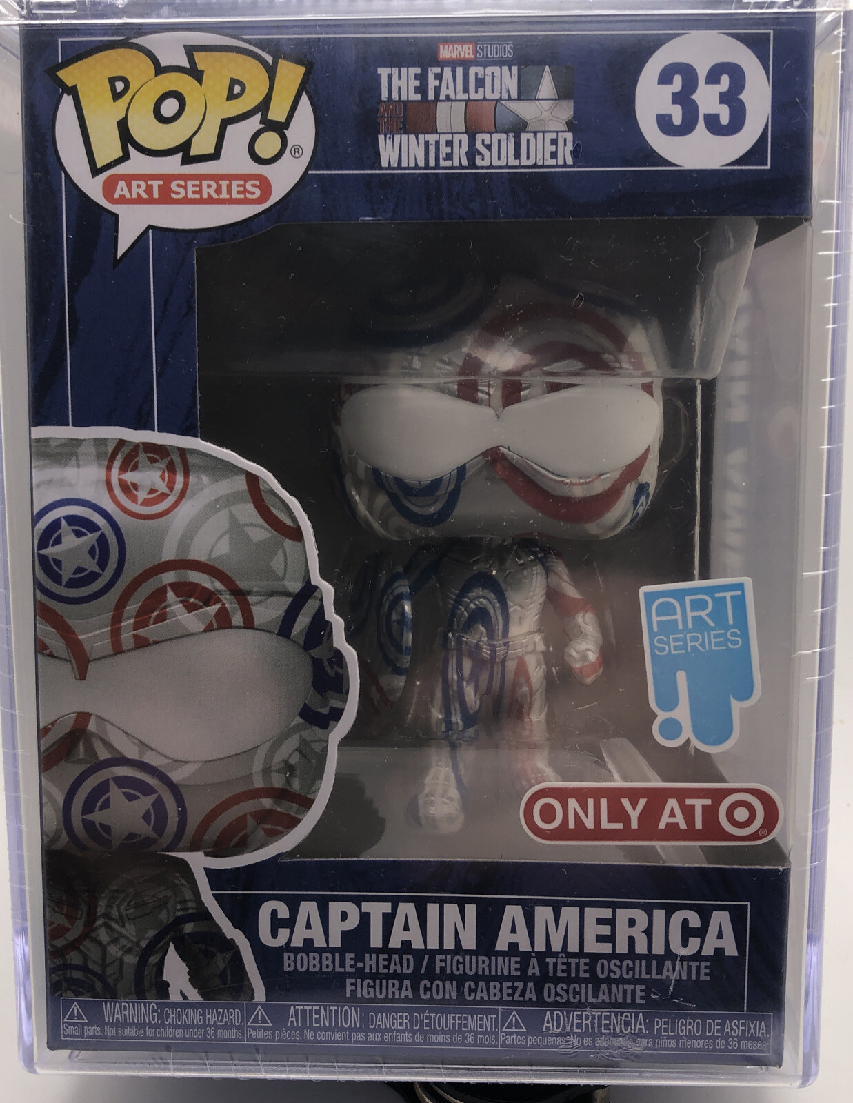 Funko Pop Art Series Captain America 33 Target Exclusive Sealed Funko Hardcase