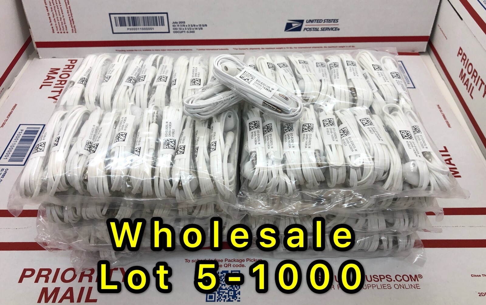 lot 5-1000 Headset Earphone Earbud For Samsung Galaxy S6 S7 Edge S8 S9 + Note 8