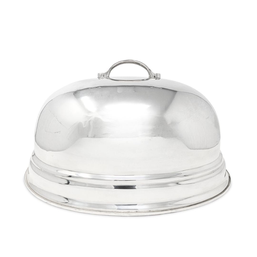 Vintage 17" Silverplate Oval Meat Dome/Cloche Cover