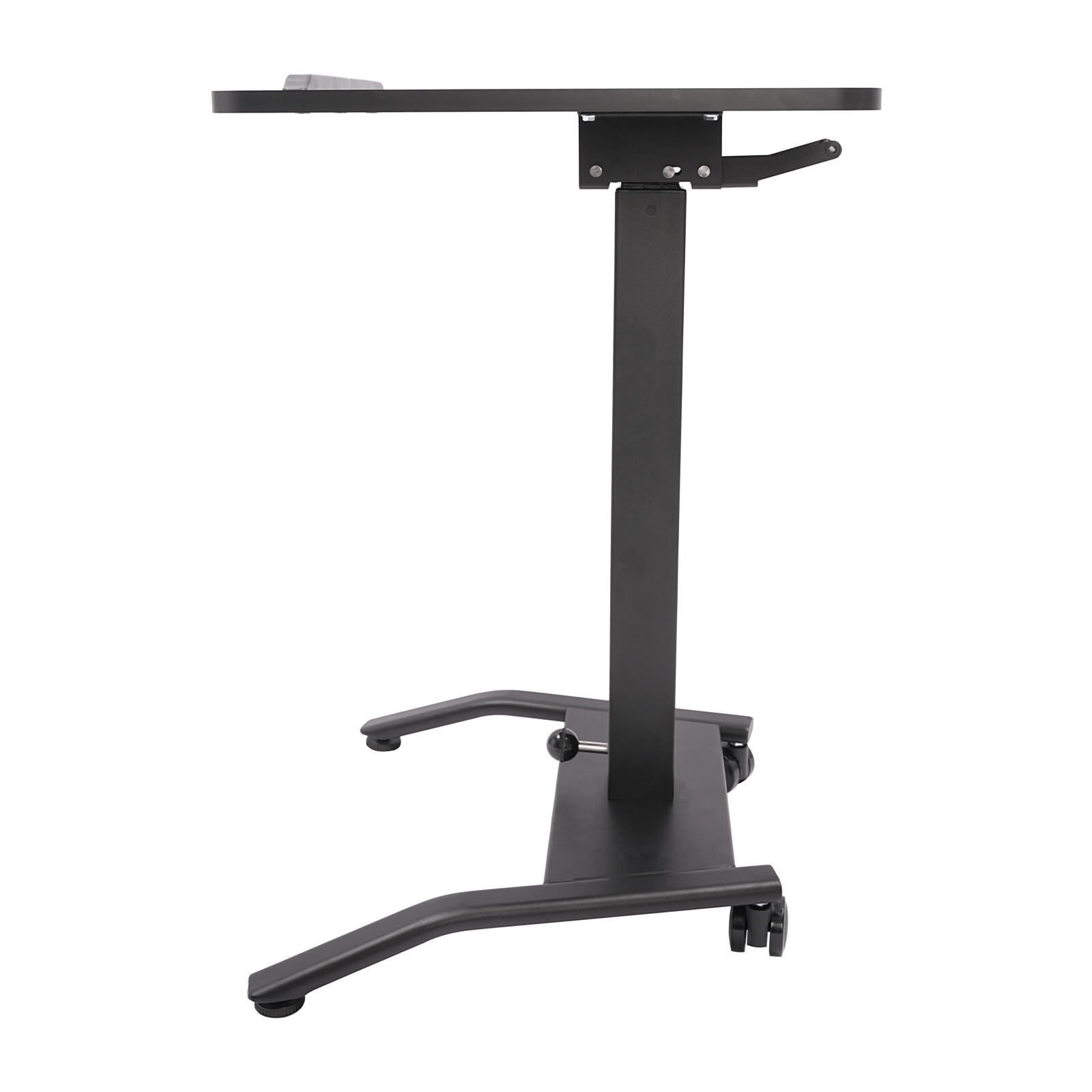 Laptop Desk Angle Height Adjustable Rolling Cart Podium Desk 26.46lbs Load Black