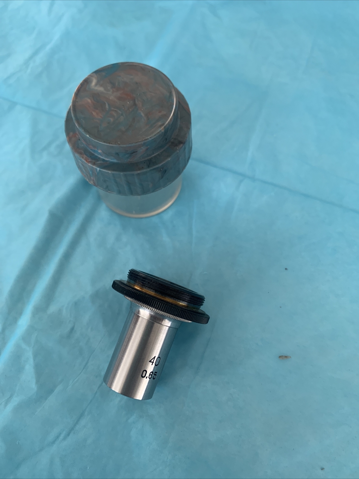 Vintage Lens Objective Microscope Lomo( Zeiss) 40 0,65 Used