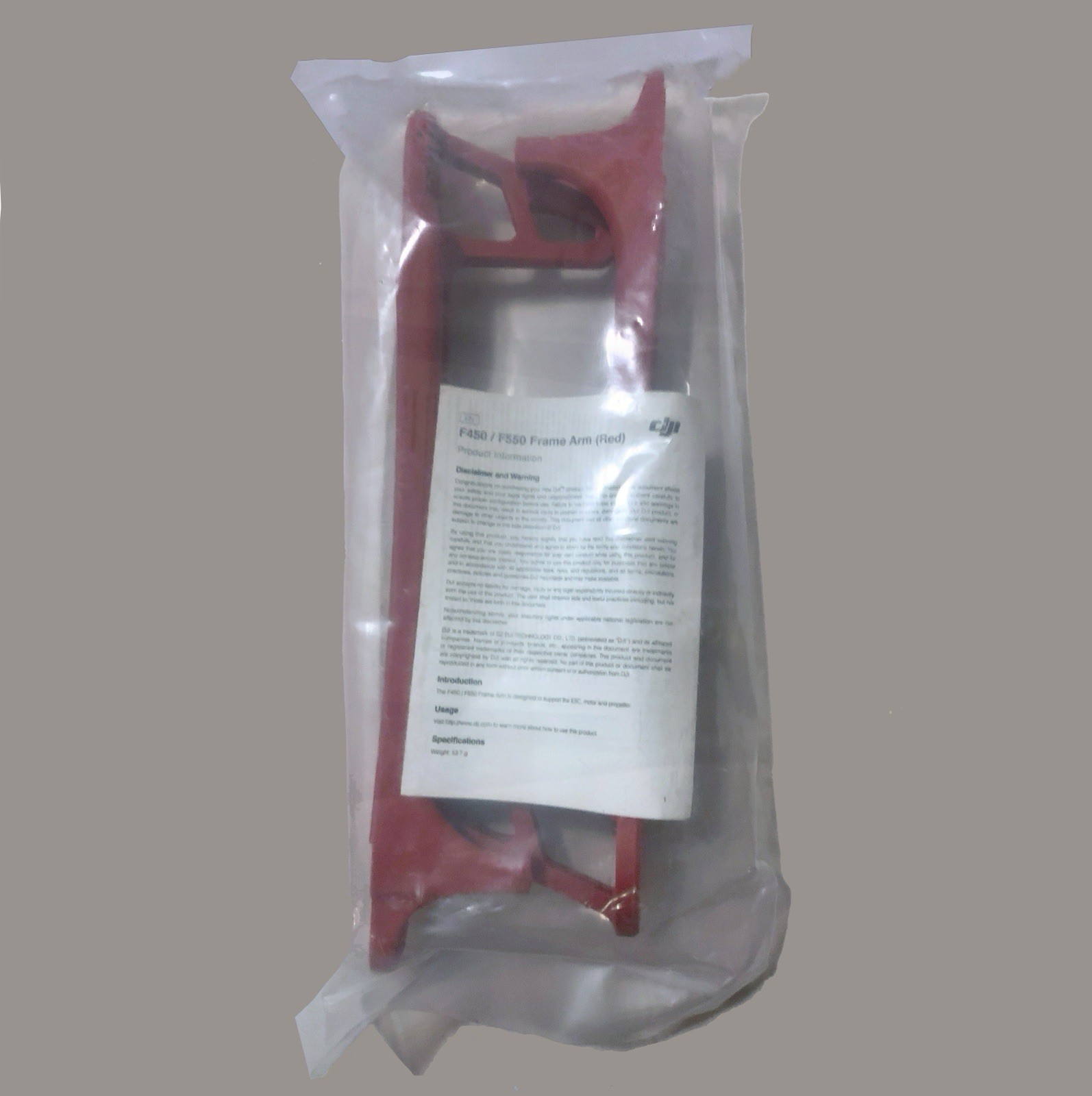 DJI Flame Wheel F450/F550 Replacement Frame Arms - Red (2-pack) - BRAND NEW