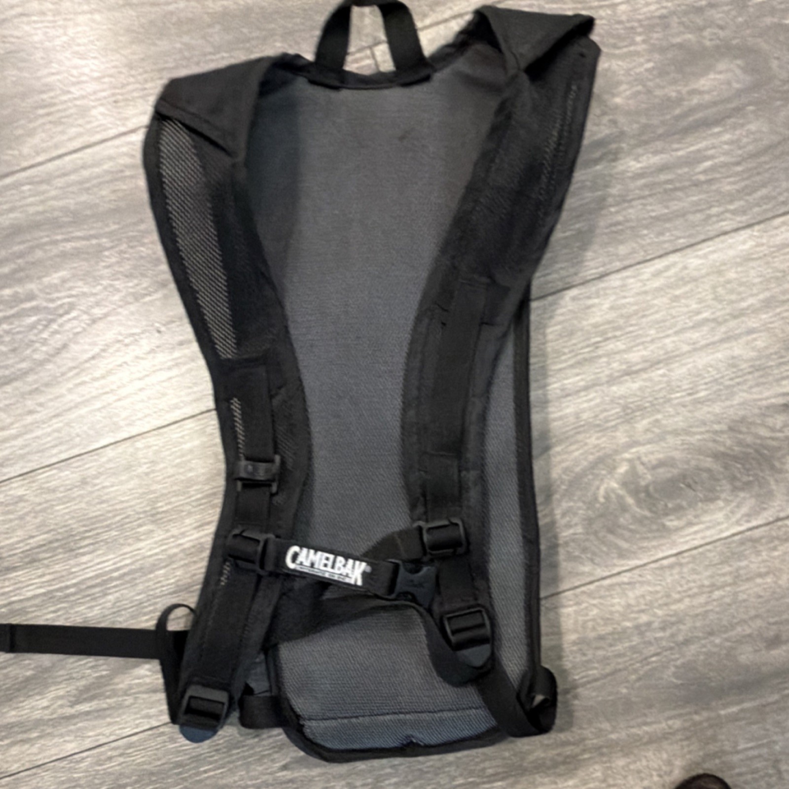 CamelBak Rogue Hydration Backpack Black Blue Reflective Strips Adjustable Straps