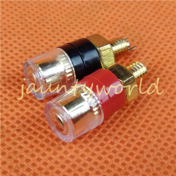2PC Fork Connector Speaker Cable Amplifier Terminal Binding Posts