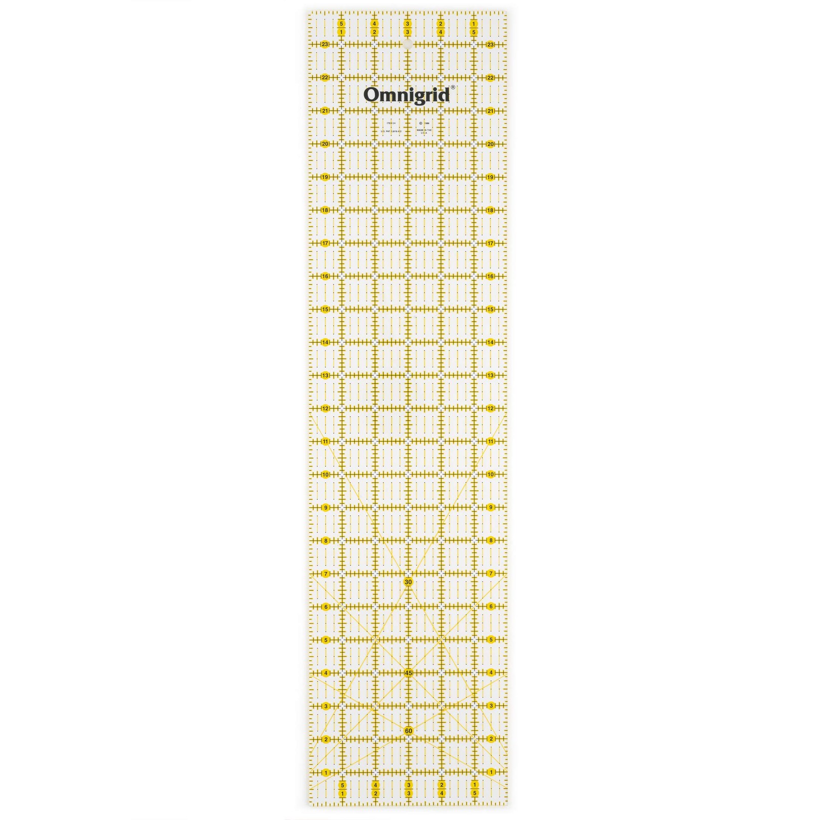 Omnigrid 6" x 24" Rectangle Quilting and Sewing Ruler x 24", Clear