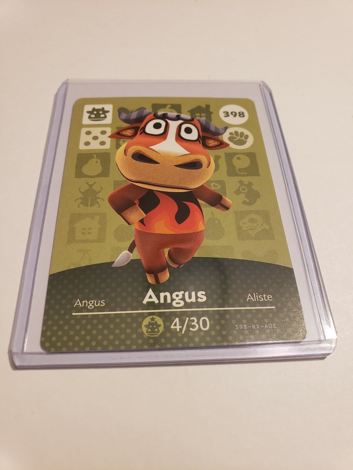 !SUPER SALE! Angus # 398 Animal Crossing Amiibo Card Horizon Series 4 MINT!!!