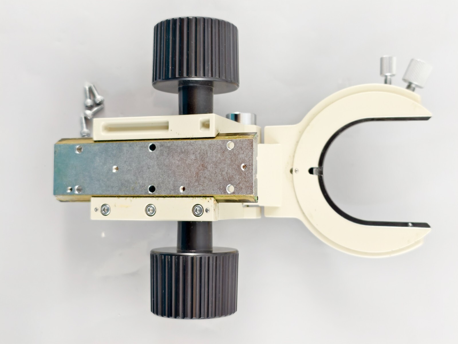 Olympus IMT-2 Microscope Condenser Fork with Rack and Pinion