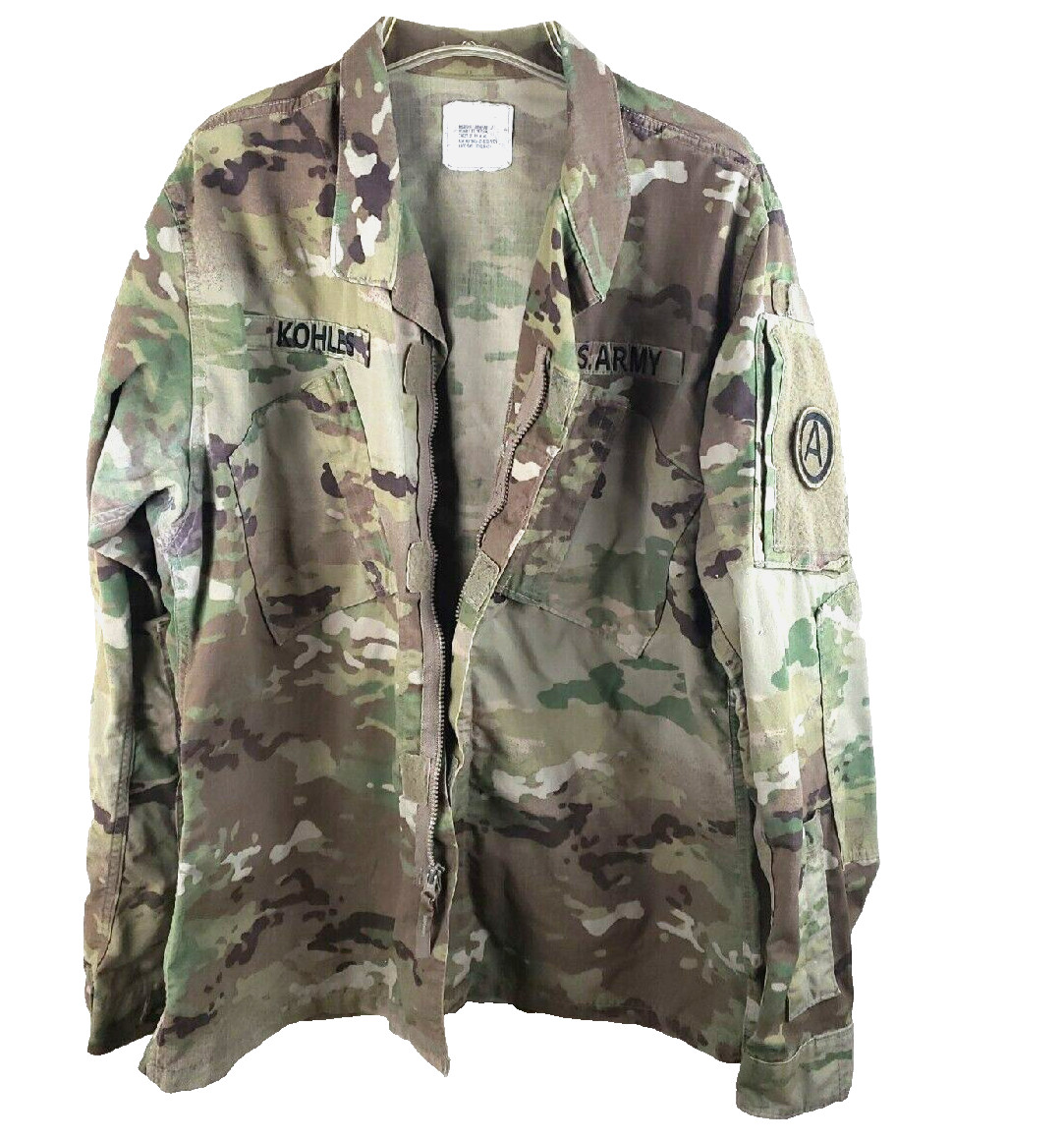 US Army USGI OCP Multicam SSGT Insignia Uniform Fatigue Jacket Medium Regular