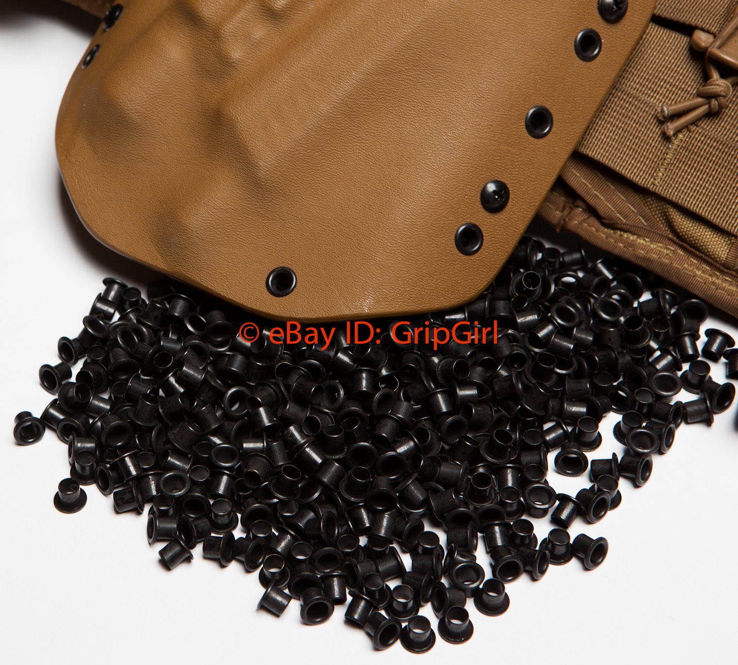 100x #8-8 1/4" Black Rivets Eyelets Custom DIY Kydex Holster Hardware .08-.093