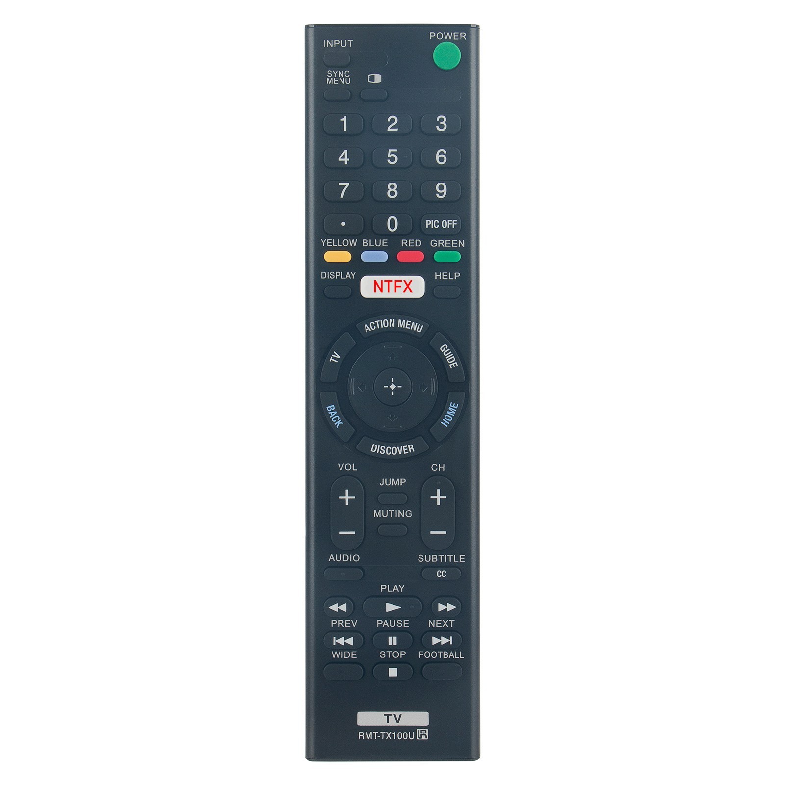 RMT-TX100U Replace Remote Control fit for Sony Bravia TV XBR-49X830C XBR-55X900C