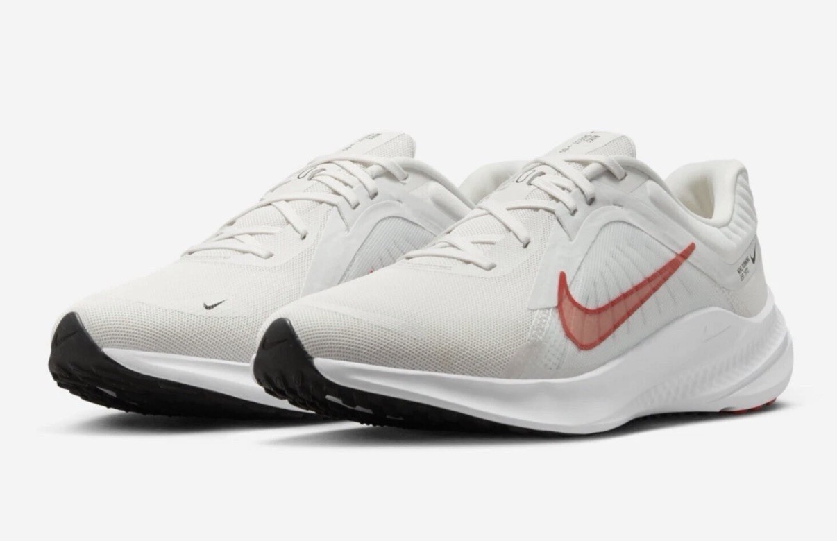 Nike Quest 5 Running Shoes Sneakers Platinum Crimson DD0204-007 Men’s Size 10.5