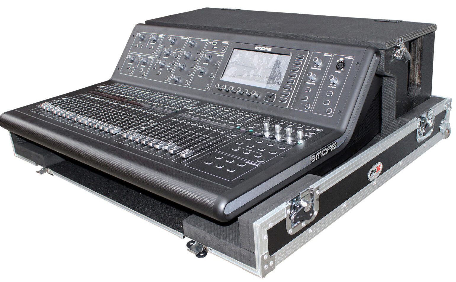 ProX XS-MIDM32DHW ATA Midas M32 Console Flight Case w/ Doghouse + Caster wheels