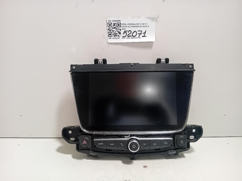 MP3 Car Radio For OPEL Crossland Series (X) 28664550 LEG (EB2ADTS) (17)