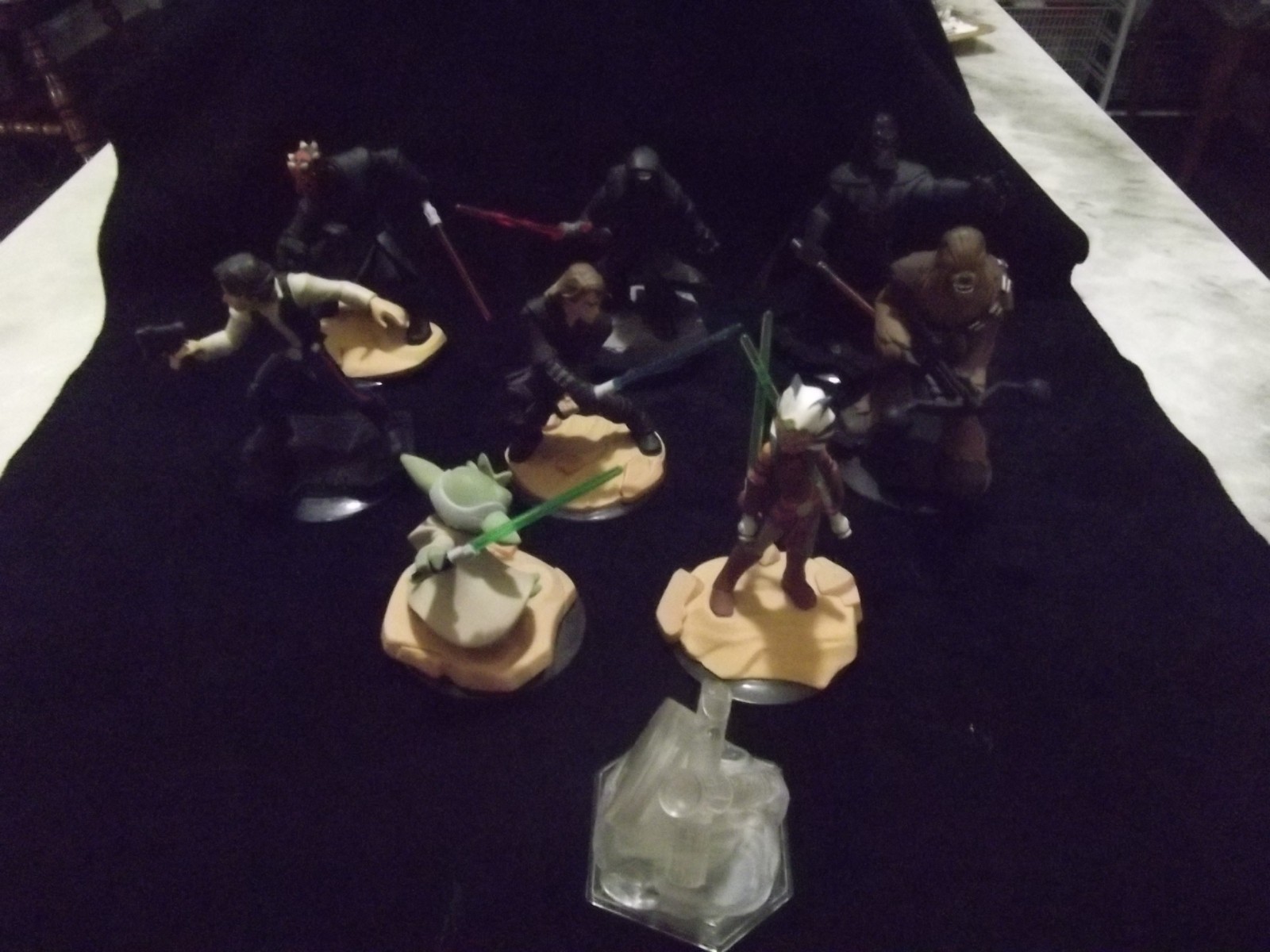 Disney Infinity 3.0 STAR WARS Lot Of 8 Figures & 1 Crystal Gaming Piece VGC