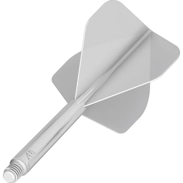 WHITE MEDIUM NO2 MISSION FORCE 90 1 PIECE MOLDED SHAFT & FLIGHT SYSTEM