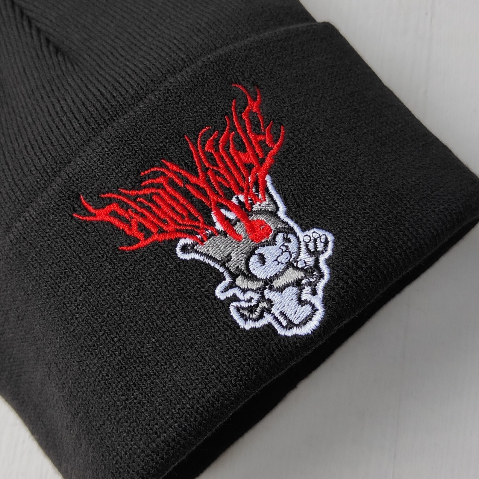 Kuromi Beanie,Anime Embroidery Beanie,Harajuku clothing,Teenage gift,Kawaii