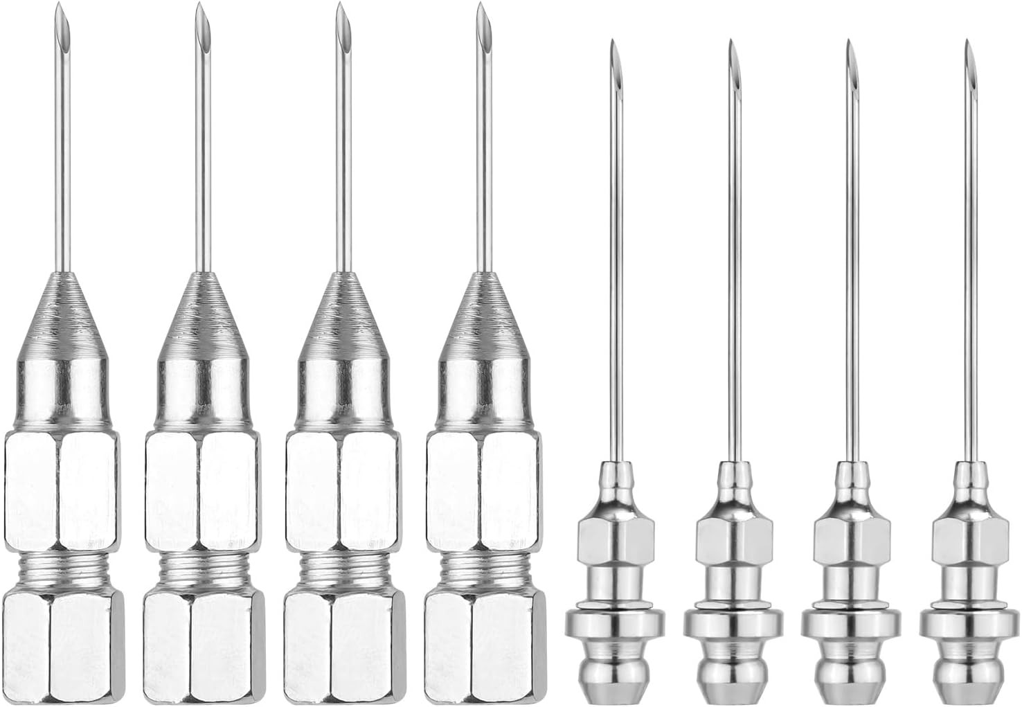 4pcs Grease Needles & 4pcs Needle Point Tip Grease Fitting Adapter Tools, Used i