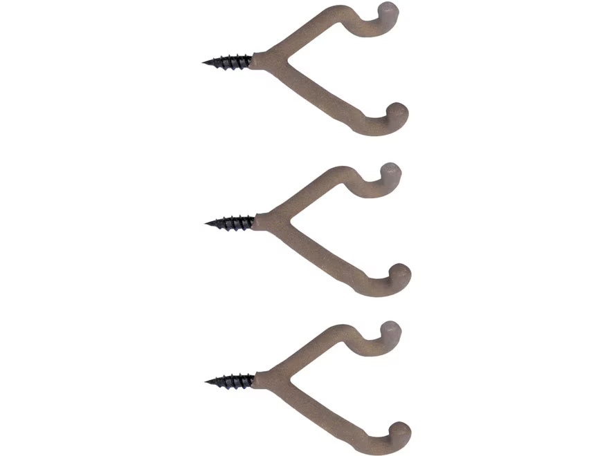 HME Dual Accessory Hanger Steel Brown 3PK