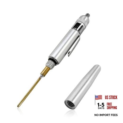 Precision Oiler, Aluminum Precision Oil Pen with Solid Needle & Pocket Clip,