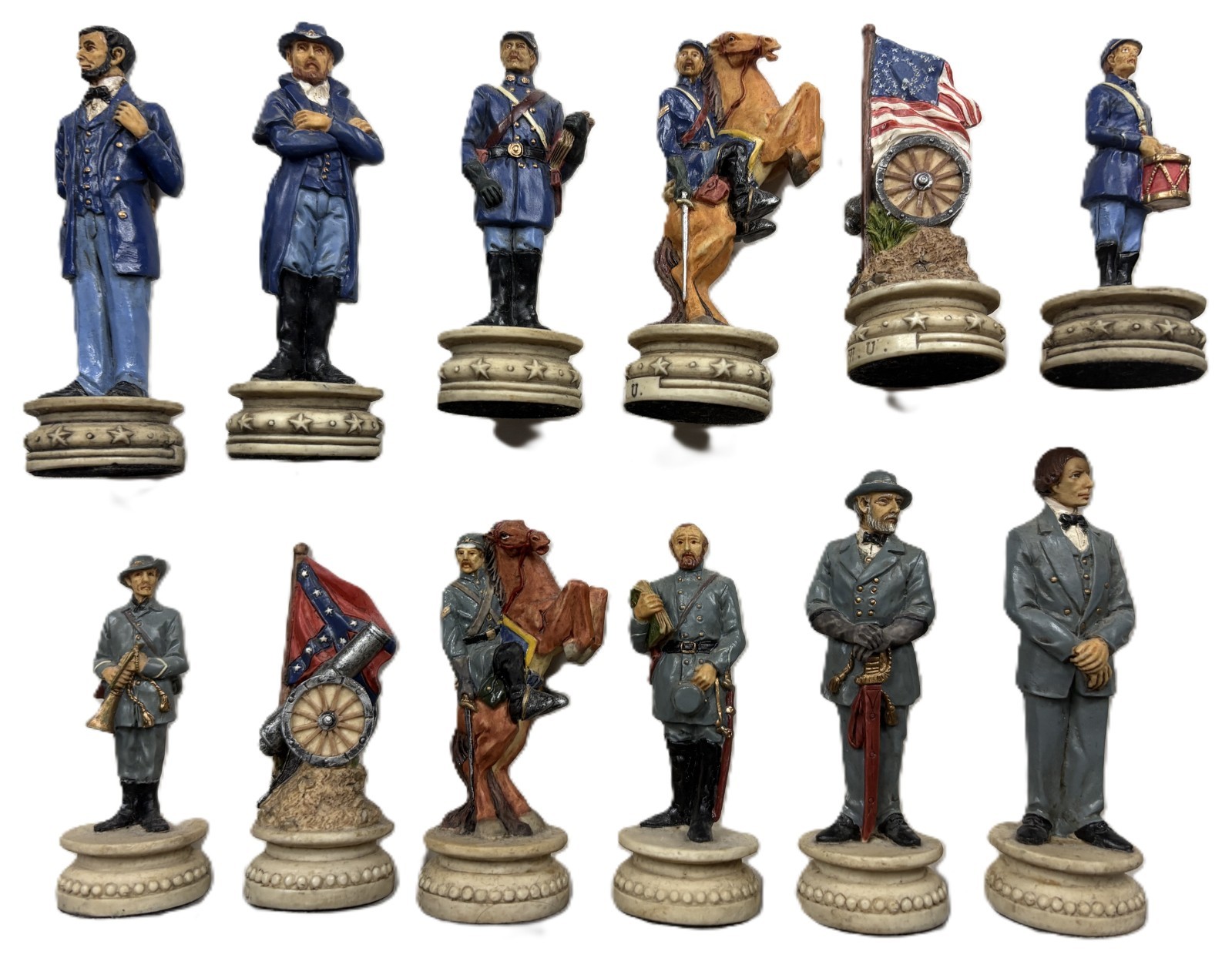 U.S. Civil War Chess Set Summitt Collection Replacement Pieces - You Pick