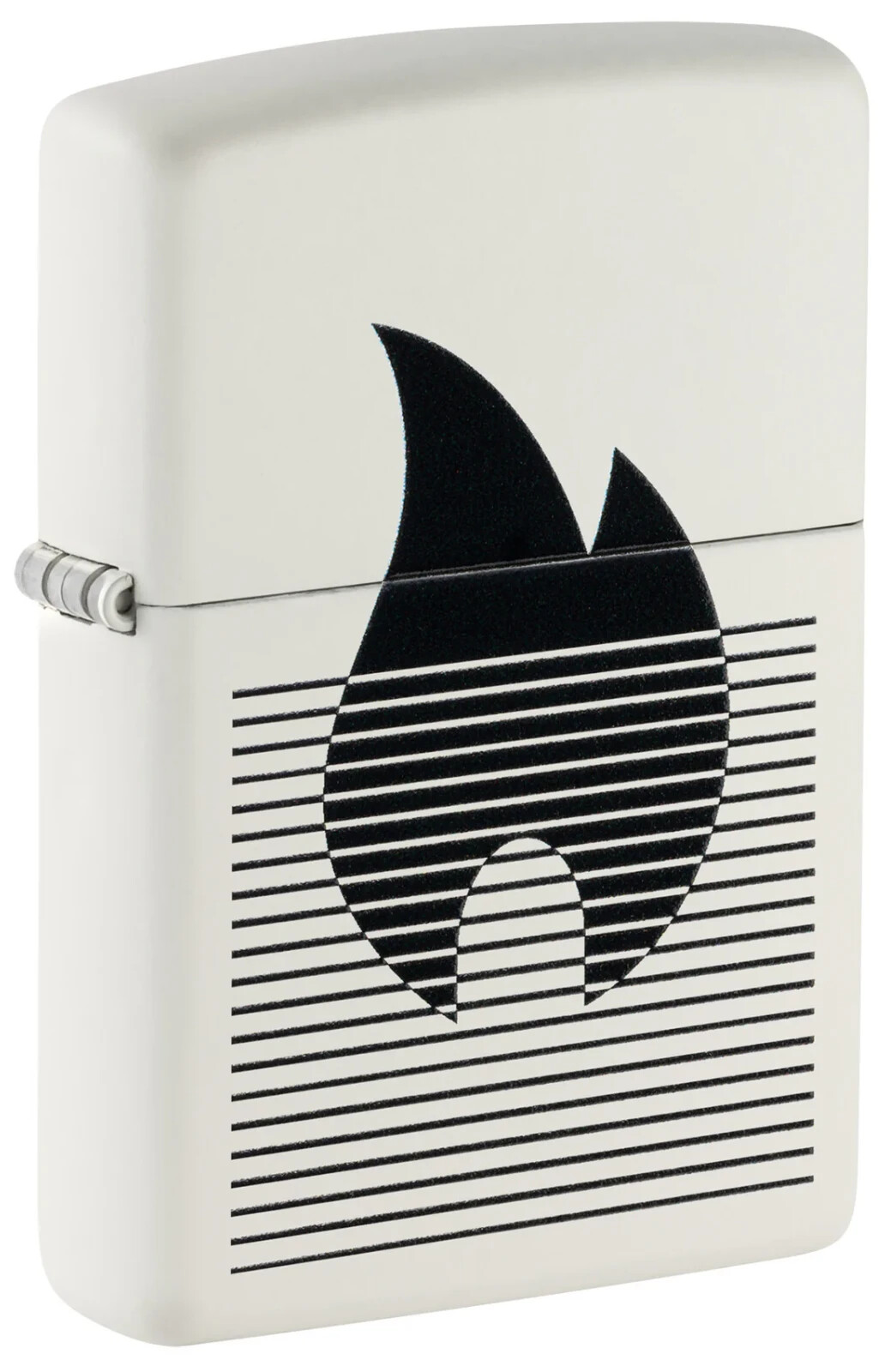Zippo Flame Gradient Design White Matte Color Image 46485