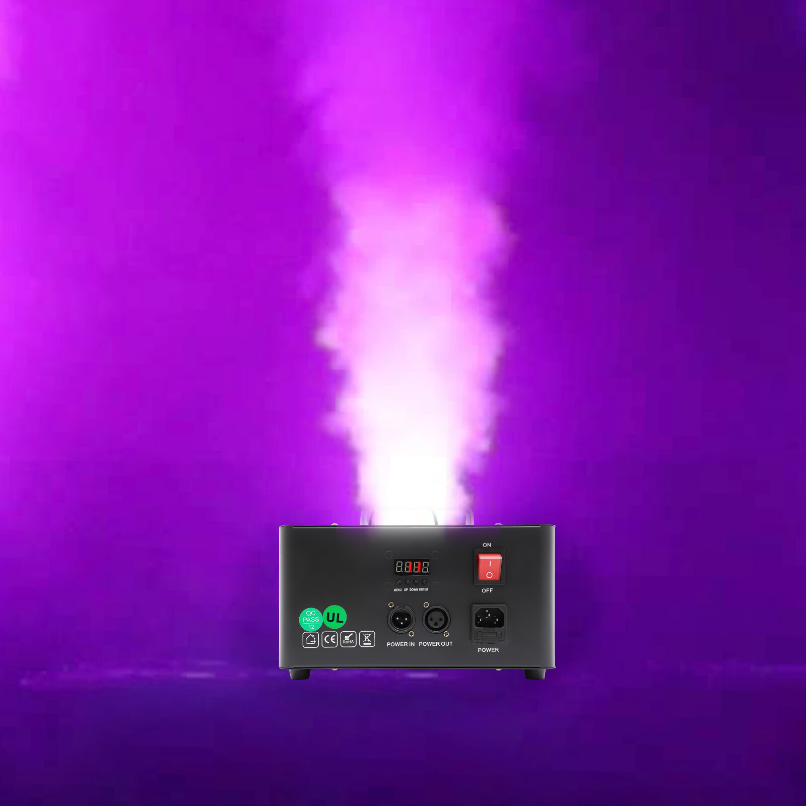 34*28*16cm DJ 1200WFog Furry Jet Vertical LED Fog/Smoke Pyro-Like Geyser Machine