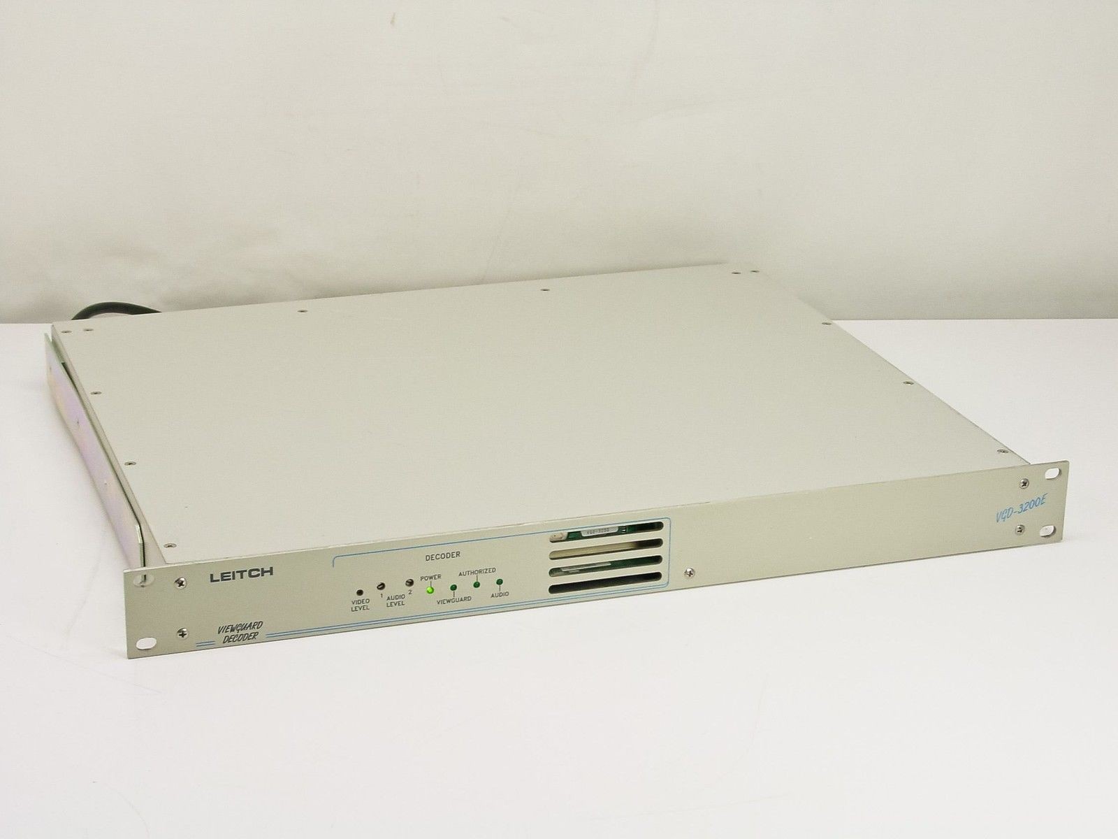 Leitch VGD-3200E Viewguard Decoder 1U Rackmount 117VAC BNC Video Audio Data