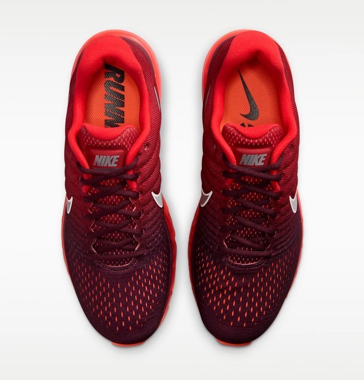 Nike Air Max 2017 Shoes Athletic Sneakers Red/White Size 6-15 New