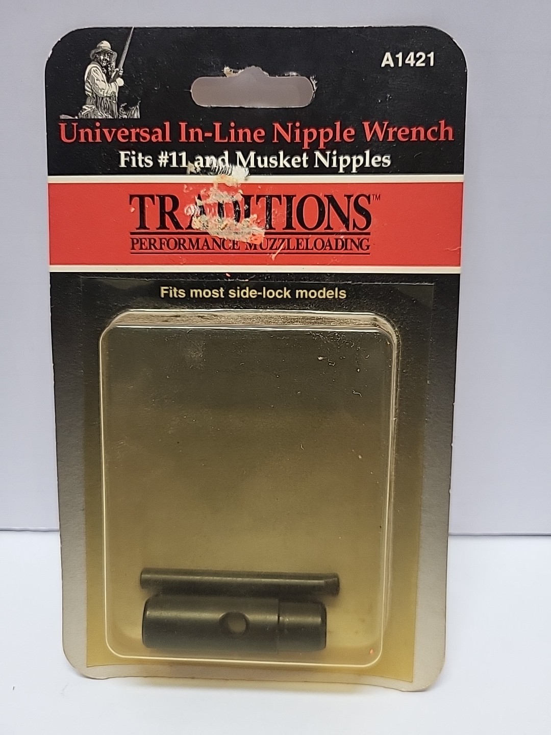 TRADITIONS IN-LINE NIPPLE WRENCH A1421 FITS NO 11 AND MUSKET NIPPLES