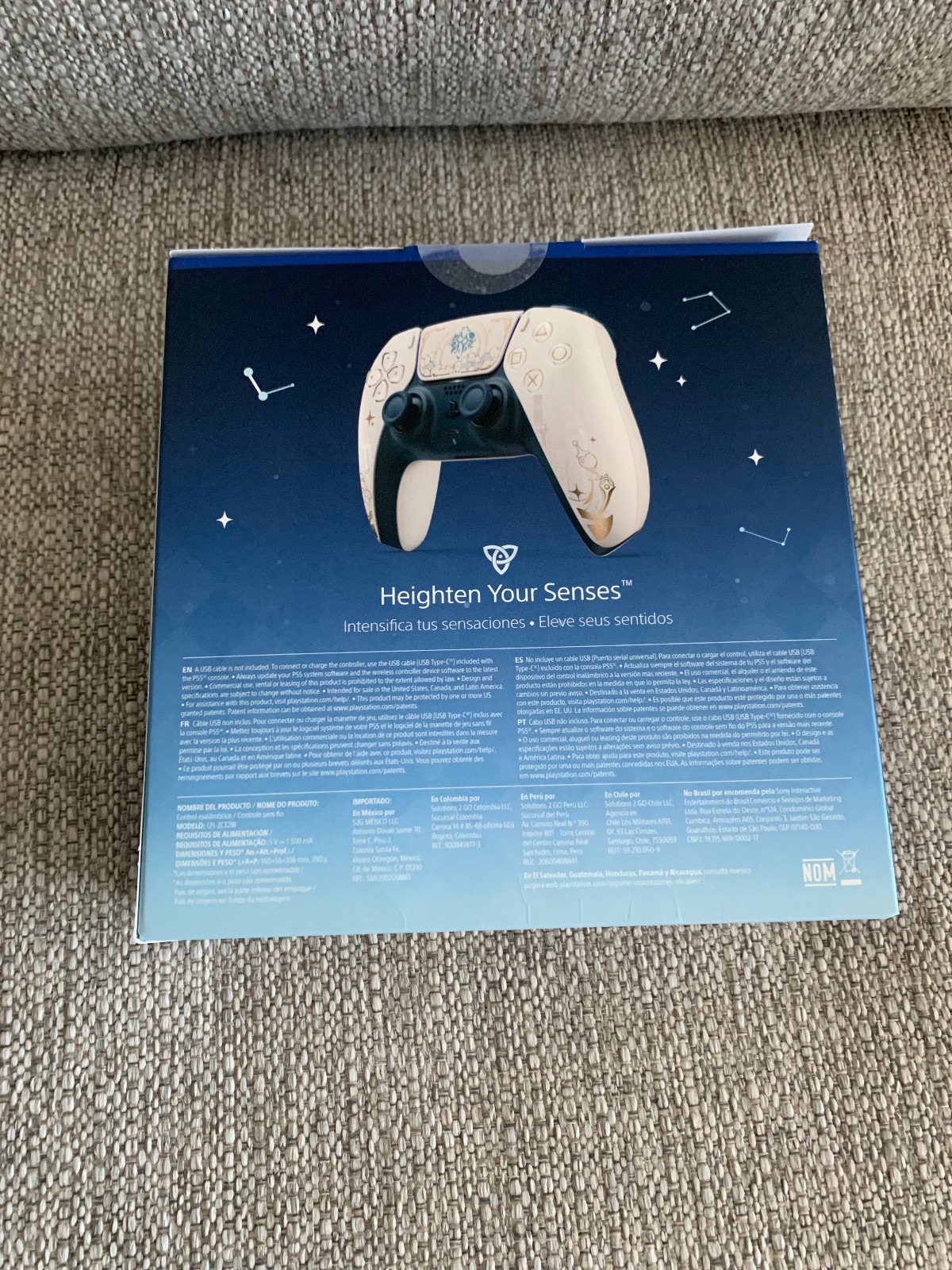 Genshin Impact PS5 Controller DualSense Wireless Limited Edition In Hand