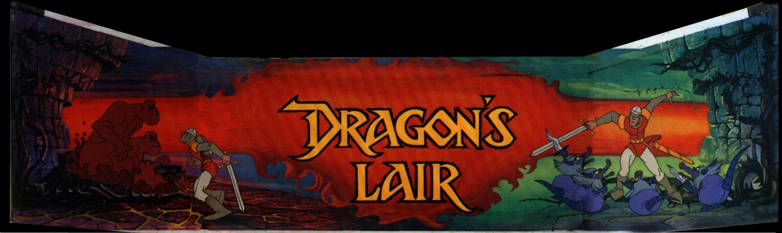 Dragon's Lair Arcade Marquee Dedicated Size DECAL
