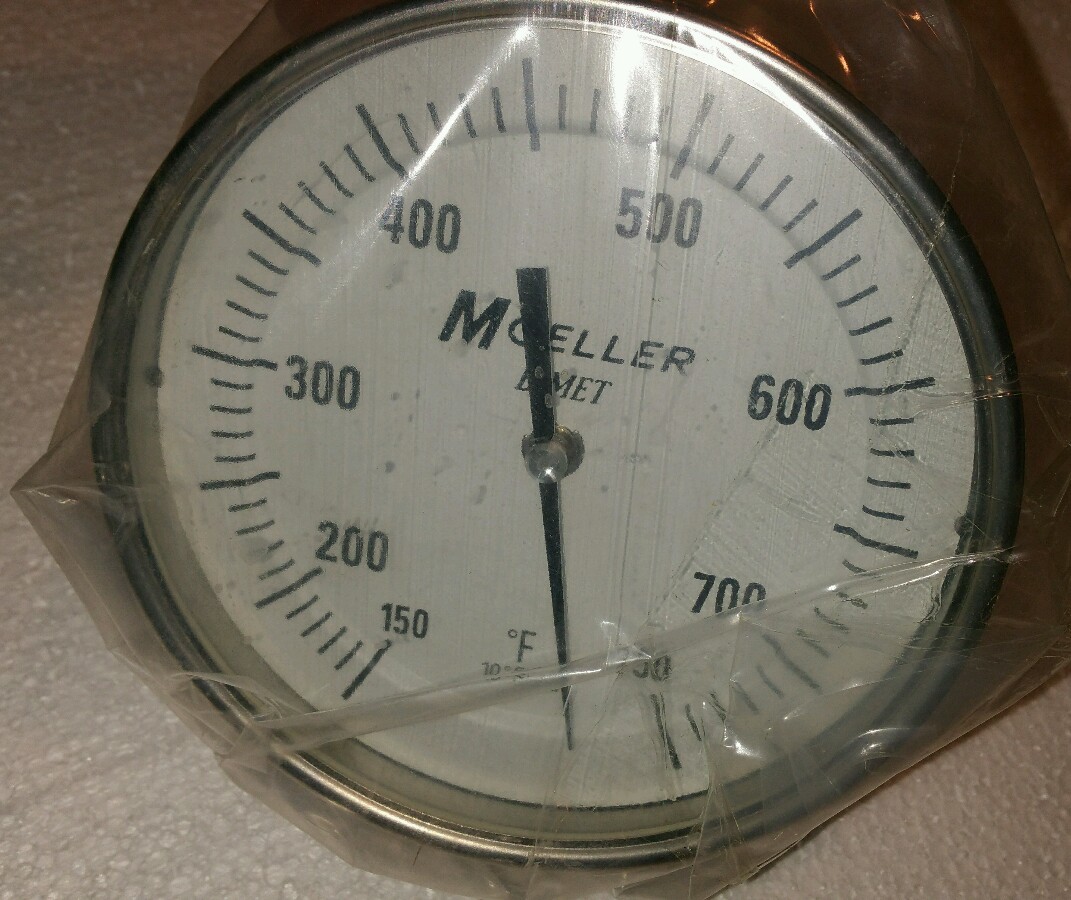 MOELLER BIMET INDUSTRIAL THERMOMETER SELF-IN 150-750 °F