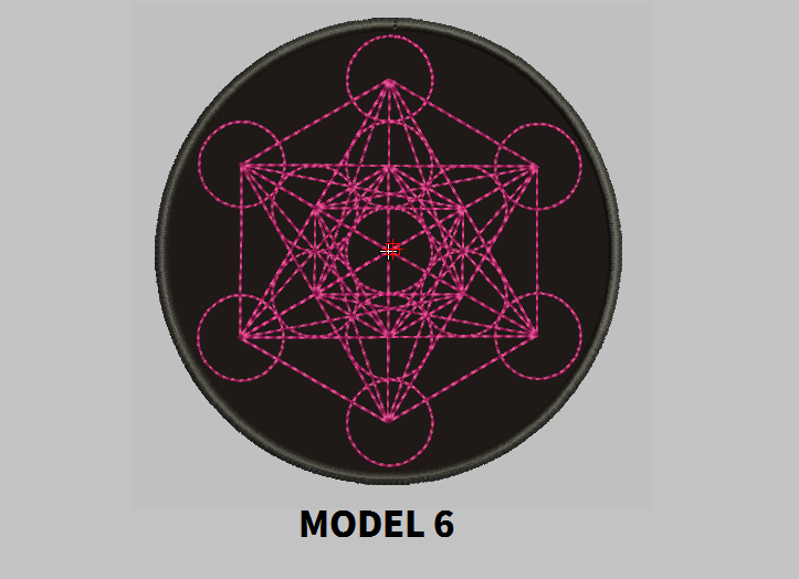 Metatron 4" Round Patch Embroidered customized color