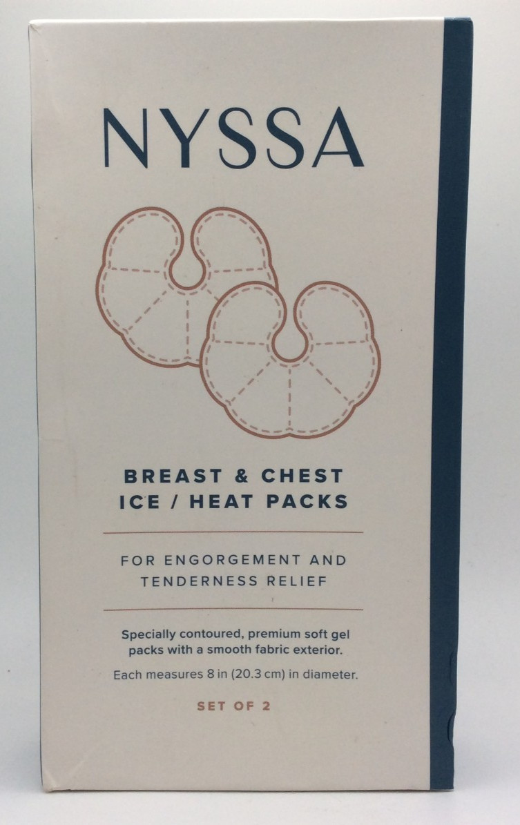 Nyssa Breast Therapy Packs Cold & Hot Reusable Gel Pads, New in Box, FREE SHIP