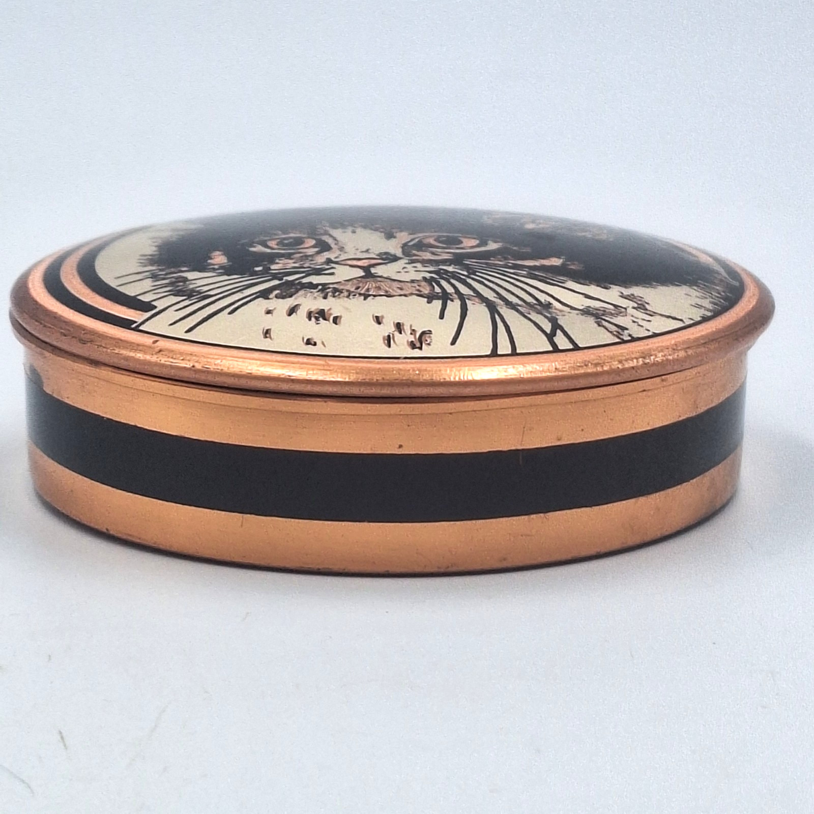 1994 Copper Cat Kitten Trinket Box