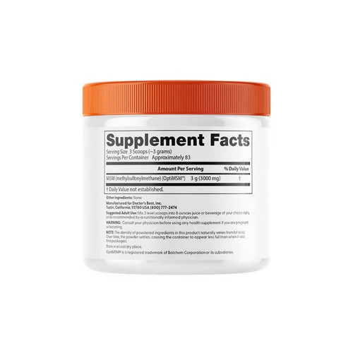 MSM Powder With OptiMSM 8.8 Oz by Doctors Best