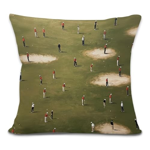 Vintage Pillow Covers 18x18 inches Gifts for Men Throw Pillow Covers, Golf