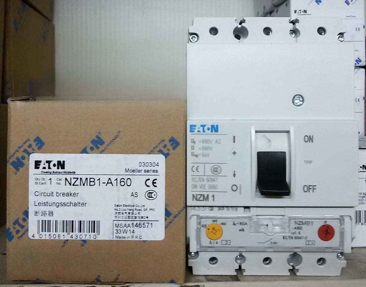 NZMB1-A160 1PC New EATON MOELLER Circuit breaker NZMB1-A160 Free shipping