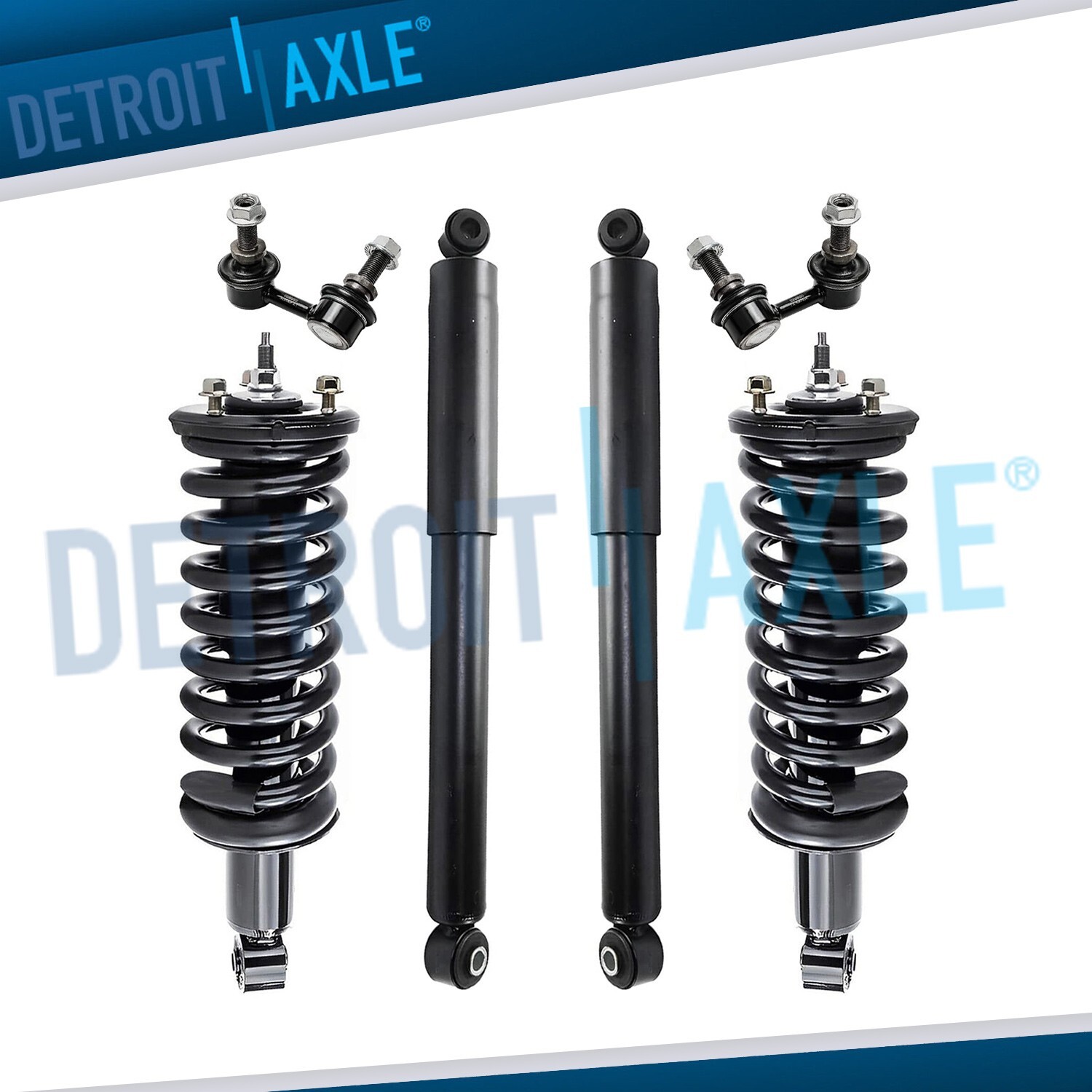 4WD Front Struts w/Springs Rear Shocks Sway Bars for 2005 - 2019 Nissan Frontier