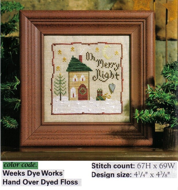 OH MERRY NIGHT  CROSS STITCH PATTERN ONLY   YD  ERYA
